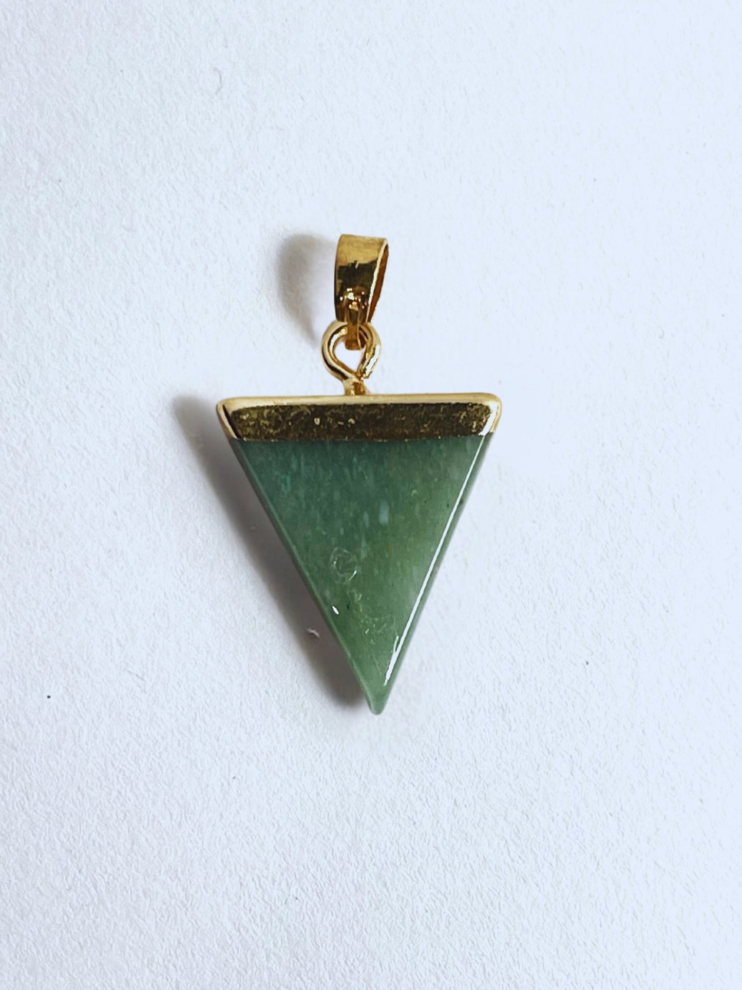 Aventurine Triangle Pendant - Stellify