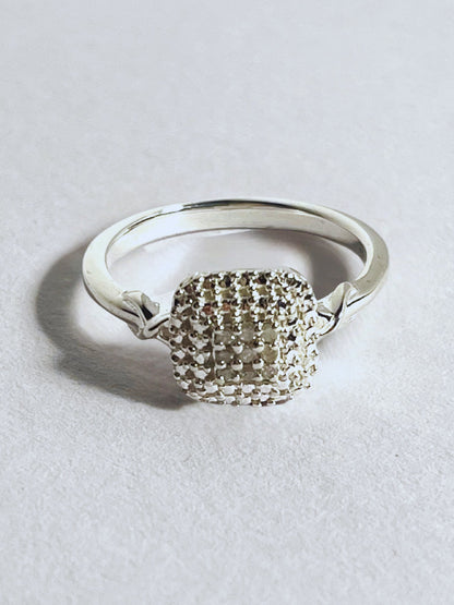 Dazzling Diamond Square Cluster Ring - Stellify