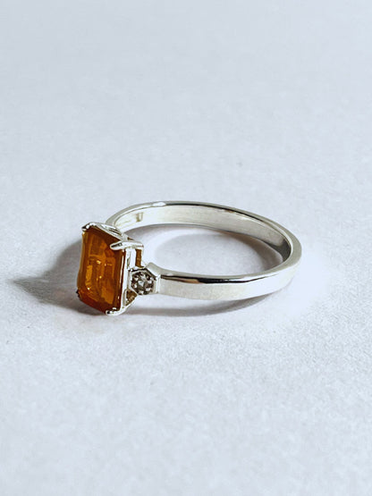 Honey Fire Opal Radiance Ring - Stellify