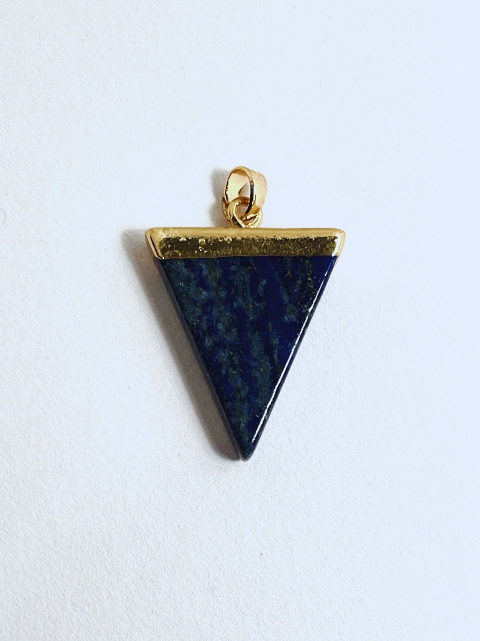 Lapis Lazuli Triangle Pendant - Stellify