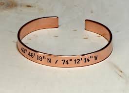 Personalised Handstamped Bangle Copper - Stellify
