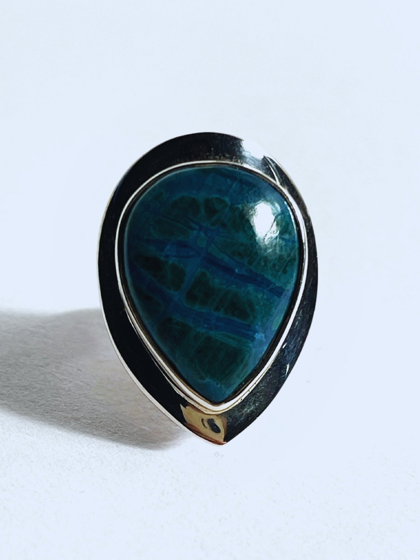 Peruvian Elegance Chrysocolla Ring - Stellify