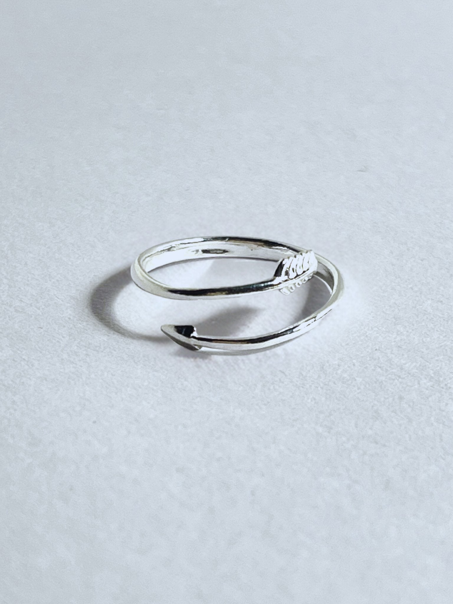Sterling Silver Adjustable Arrow Ring - Stellify