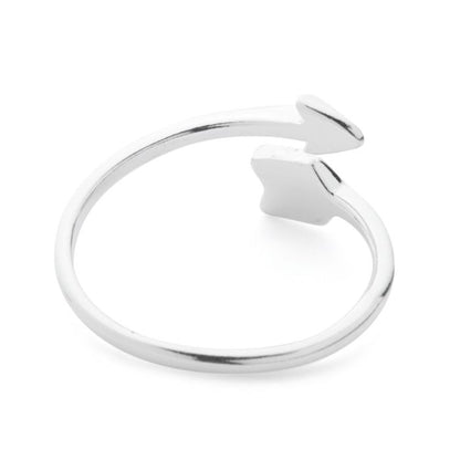 Sterling Silver Adjustable Arrow Ring - Stellify