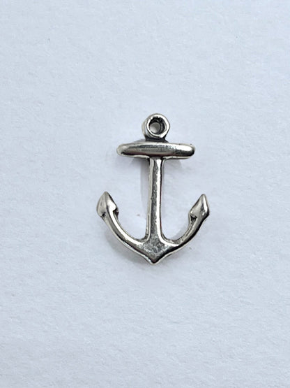 Sterling Silver Anchor Charm - Stellify