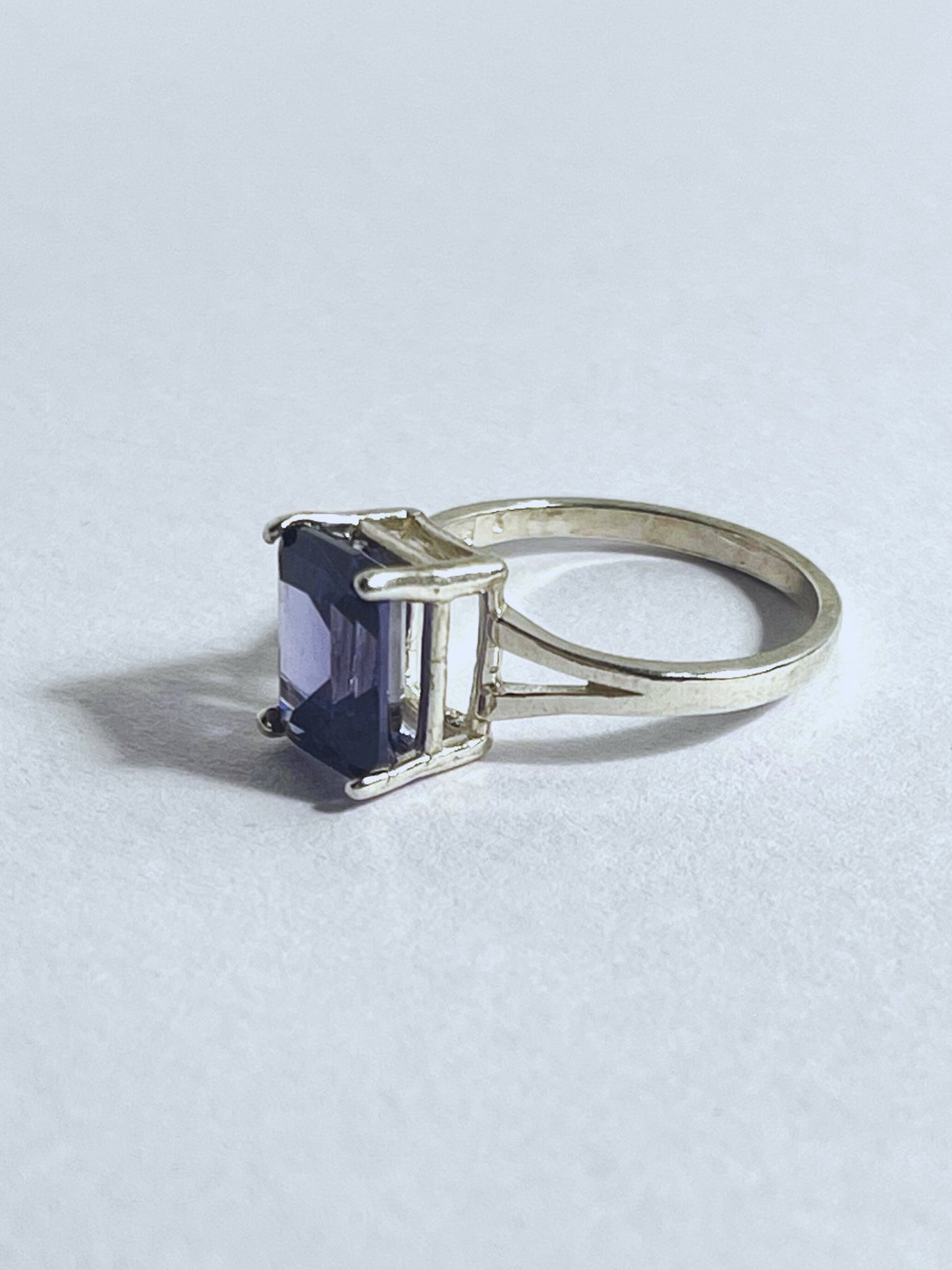 Sterling Silver Claw Set 3ct Tanzanite Ring - Stellify