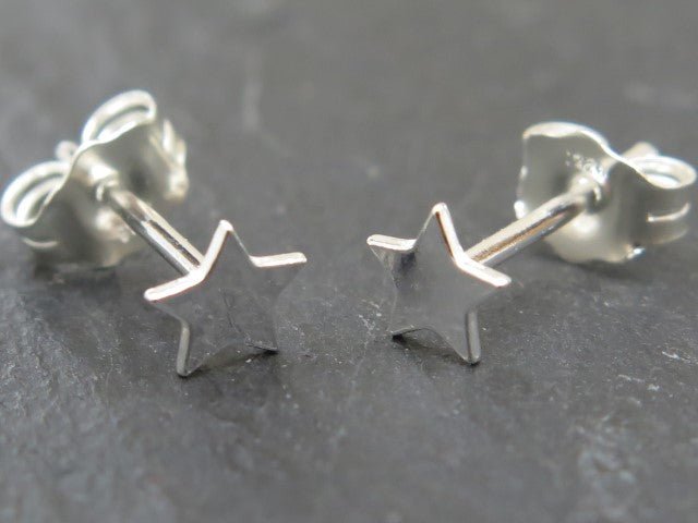 Sterling Silver Mini Star Stud Earrings - Stellify