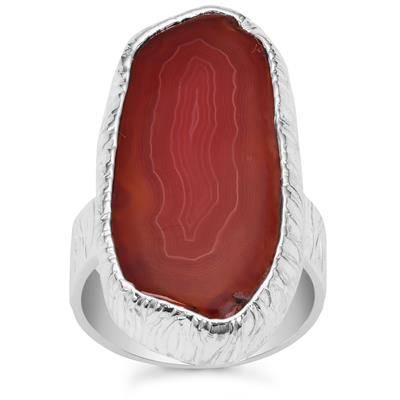 Sterling Silver Organic Carnelian Statement Ring - Stellify