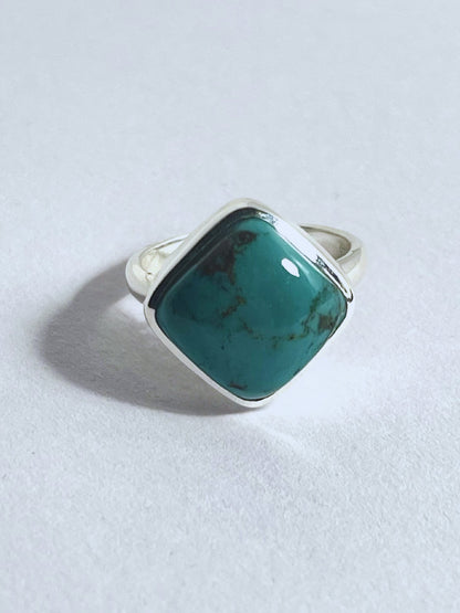 Sterling Silver Turquoise Statement Ring - Stellify