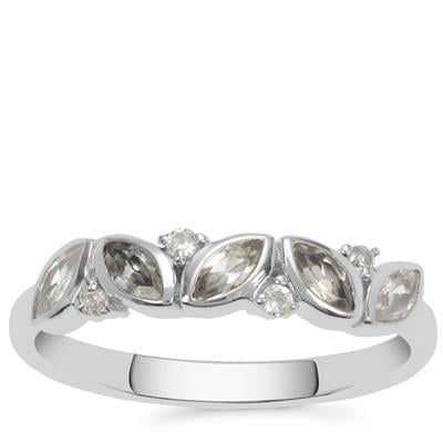 Stunning Leaf Band White Zircon Ring - Stellify